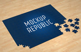 Free Hd 3d Puzzle Mockup With Smart Layered Psd File