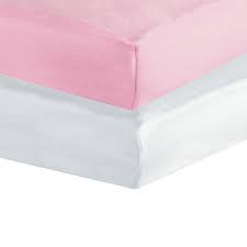 Check spelling or type a new query. Set Of 2 Fitted Sheets Jersey Pink White 60x120 Cms