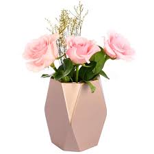 Compare prices & save money on flowers & plants. Vase For Flowers Gold Vase Flower Vase Decor Decorative Vase Centerpieces Modern Vase Rose Vase Golden Vase Home Decor Geometric Vase For Living Room Table Artificial Flower Vase For Wedding Buy Online
