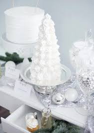 Pin By A Lovely Soiree On Winter Wonderland Party Inspiration Christmas Dessert Table White Desserts White Dessert Tables