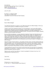 Cover Letter Sample For A Fresh Graduate Of Office Administration By Học Huỳnh Ba Via Slideshare Application Letters Cover Letter Sample Job Cover Letter