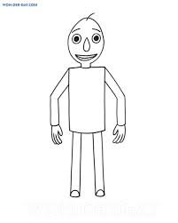 All these santa coloring pages are free and can be printed in seconds from your computer. Color Baldi 35 Images Baldi S Basics Baldi Basics Coloring Pages Printable Coloring Pages Imat Baldi S Basics Amino Object Shows Amino