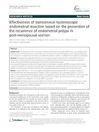 Pdf Effectiveness Of Transcervical Hysteroscopic