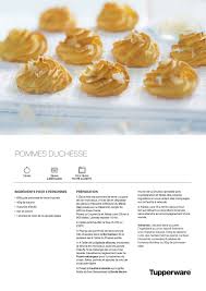 Pommes Duchesse 15 Mn 25 Mn A 600 Watts 10 A 15 Mn Th 7 8 Ou 220 Recettes De Cuisine Recette Tuperware Pomme Duchesse