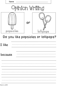 99 For 15 Opinion Writing Worksheets For Kindergarten Students Will Love The Engaging Writing Prompt First Grade Writing Writing Lessons Kindergarten Writing