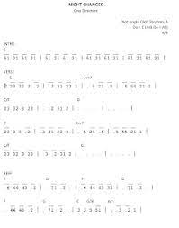 Chord Gitar Night Changes Quality Assurance Trize Com Tr