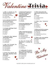 If you can answer 50 percent of these science trivia questions correctly, you may be a genius. Valentine S Day Trivia I