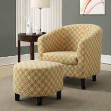 Burnt Yellow Circular Fabric Accent Chair Ottoman Monarch Specialties I 8059 Chair And Ottoman Set Fabric Accent Chair Chair And Ottoman