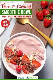 Low Carb Smoothie Bowl With Berries Recipe Low Carb Smoothies Smoothie Bowl Smoothie Bowls Recipe Easy