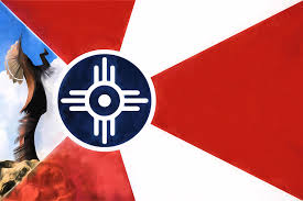 The statue itself might seem. Wichita Keeper Of The Plains Flag Digital Art By Jc Findley