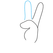Now draw four fingers as the artists of drawingforall.net did. How To Draw The Peace Sign Really Easy Drawing Tutorial
