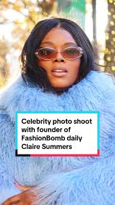 Celebrity Photo Shoot with Claire Summers of Fashion Bomb Daily