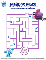 Blue S Clues You Printable Maze Blues Clues Blue S Clues Blues Clues Party Supplies