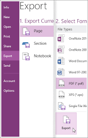 How to send one page of a pdf. Export Notes From Onenote As A Pdf Onenote