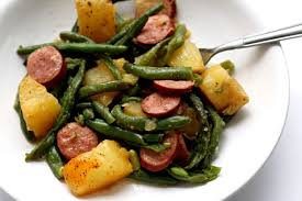 Instant Pot Smoked Sausage Green Beans And Potatoes 365 Days Of Slow Cooking And Pressure Cooking Recipe Green Beans Green Beans And Potatoes Sausage And Green Beans