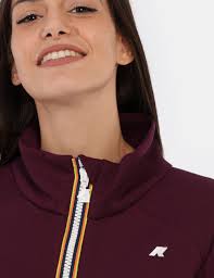 K Way Felpe In Cotone Donna K-Way Cyrielle Felpa Donna Celeste Polvere  Prezzo 150,00