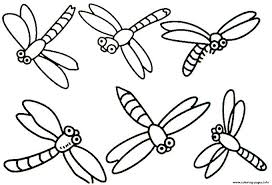 This pdf prints to 8.5x11 inch paper. Dragonfly S Of Animalseeac Coloring Pages Printable