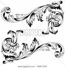 Filigree flower metal embellishments findings, scrapbooking crafts gift wraps connectors, decoration pattern filigree carved flower for diy. Vintage Ornament Vector Photo Free Trial Bigstock