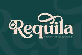 A font is a design for a set of characters. Requila Font Ifonts Xyz