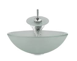 602 frosted glass vessel sink