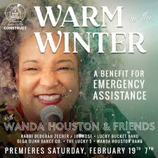 Warm up the Winter 2022 is a call to action for emergency assistance,  culminating in the premier of a fundraising show with Rabbi Deb Zecher, Joe  Rose, The Lucky Bucket Band, the