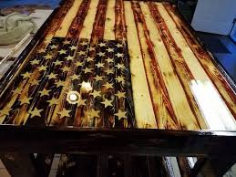 American Flag Coffee Table Coffee Table American Flag Wood Wooden Flag
