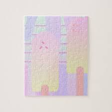 Loving couple 11 x 14 jigsaw puzzle. Ice Cream Drip Pastel Jigsaw Puzzle Zazzle Com Jigsaw Puzzles Framed Prints Jigsaw