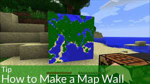Tip How To Make A Map Wall In Minecraft Minecraft Tips Minecraft Blueprints Minecraft Images