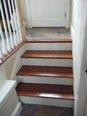 Carpet Landing Transition To Wood Stair Google Search Wood Stairs Wood Staircase Hardwood Stairs