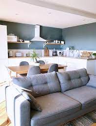 realisation une piece de vie nordique moderne decoratrice d interieur home by marie idees pour la maison decoration salon sejour cuisine blanche et bois