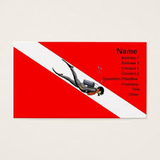 Diver And Dive Flag Business Card Zazzle Com In 2020 Dive Flag Diving Diver