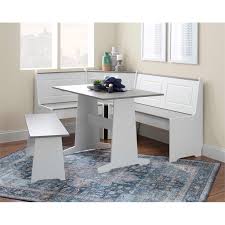 We did not find results for: Linon Ardmore Wood Breakfast Nook Dining Set In White And Gray Walmart Com Walmart Com