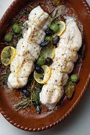 Monkfish Roasted With Herbs And Olives Recipe Recipe Monkfish Recipes Olive Recipes Recipes