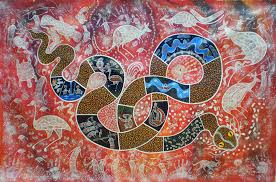 Pin By Mitsu On Pensamkebt Rainbow Serpent Aboriginal Art Art Story