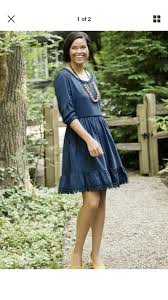 Matlina Jane Keyhole Navy Dress Fashion Clothing Shoes Accessories Womensclothing Dresses Ebay Link Womens Navy Dress Dresses Boho Tunic Dress