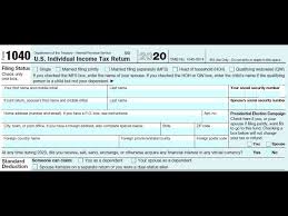 The form usually includes grants, tips, salary, and any income. How To Fill Out Irs Form 1040 For 2020 Youtube