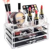 Amazon.com: Ikee Design Acrylic Makeup Organizer with 4 Drawers and  Removable Top Lipstick Holders, Ideal for Make-up or Accessories,Enhance  Your ...
