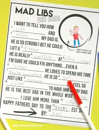 Printable mad libs for kids i remember getting those great mad libs books made with invisible ink when i was a kid. Fathers Day Mad Libs Design Corral