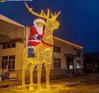 Bulk Buy Christmas Light Sculptures Outdoor Reindeer Motif ...