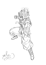 Dragon ball vegito dragon ball z coloring pages. Dragon Ball Z Gogeta Coloring Page By Maantje007 On Deviantart