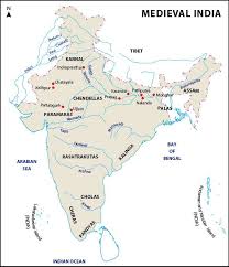 Medieval India Map Jpg 600 698 Indian History Facts India Map India World Map