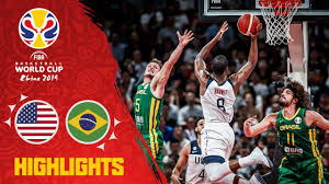 bɾaˈziw),nt 4 officially the federative republic of brazil,a is the largest country in both south america and latin america. Usa V Brazil Highlights Fiba Basketball World Cup 2019 Youtube