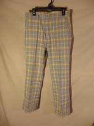 Black And Yellow Plaid Pants Mens New Vintage Men S Plaid Wool Blend Slacks Retro Pants Gray Yellow Flat Fnt 32x30 Retro Pants Mens Plaid Dress Flats