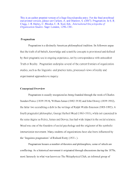 Pdf Pragmatism