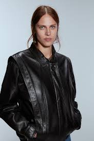Vintage 80s Leather Jacket Jackets Woman Zara United States Leather Jacket Vintage Leather Jacket Vintage Outfits