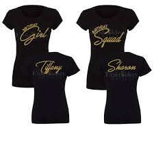 Girly Personalized Birthday Women S Birthday Shirts For Adults Birthday Girl Tshirt Women Birthday Tshirt Ladies Personalized Birthday Shirt Personalized Birthday Shirts Birthday Squad Shirts Birthday Girl T Shirt