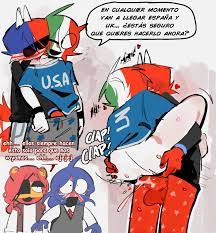 4boys ailewzol clothed sex clothing countryhumans male male only  mexico (countryhumans) penetration simple background spain (countryhumans)  spanish text text translated united kingdom (countryhumans) united states  of america (countryhumans ...