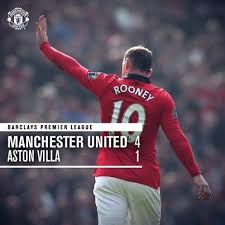 Full Time United 4 Aston Villa 1 Wayne Rooney S Brace Added To Efforts From Juan Manchester United Manchester United Football Club Manchester United Football