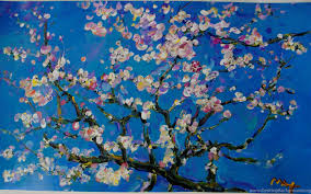 Vincent van gogh 1888, starry night over rhone, hd canvas print or art print, artwork wall poster impressionism print on canvas van gogh. Van Gogh Almond Blossom Wallpapers Desktop Background