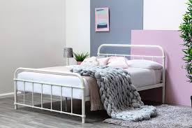 Queen ikea bed frame w novaform 14 mattress like new moving must sell. Henley Vintage Victorian Style White Metal Bed Frame Single Small Double Double King Size Crazypricebeds Com